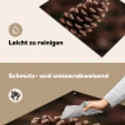 Dennenappel - Bos - Herfst - Bruin - Sfeervol Inductie beschemer met haakjes klein -ky-schoon-de