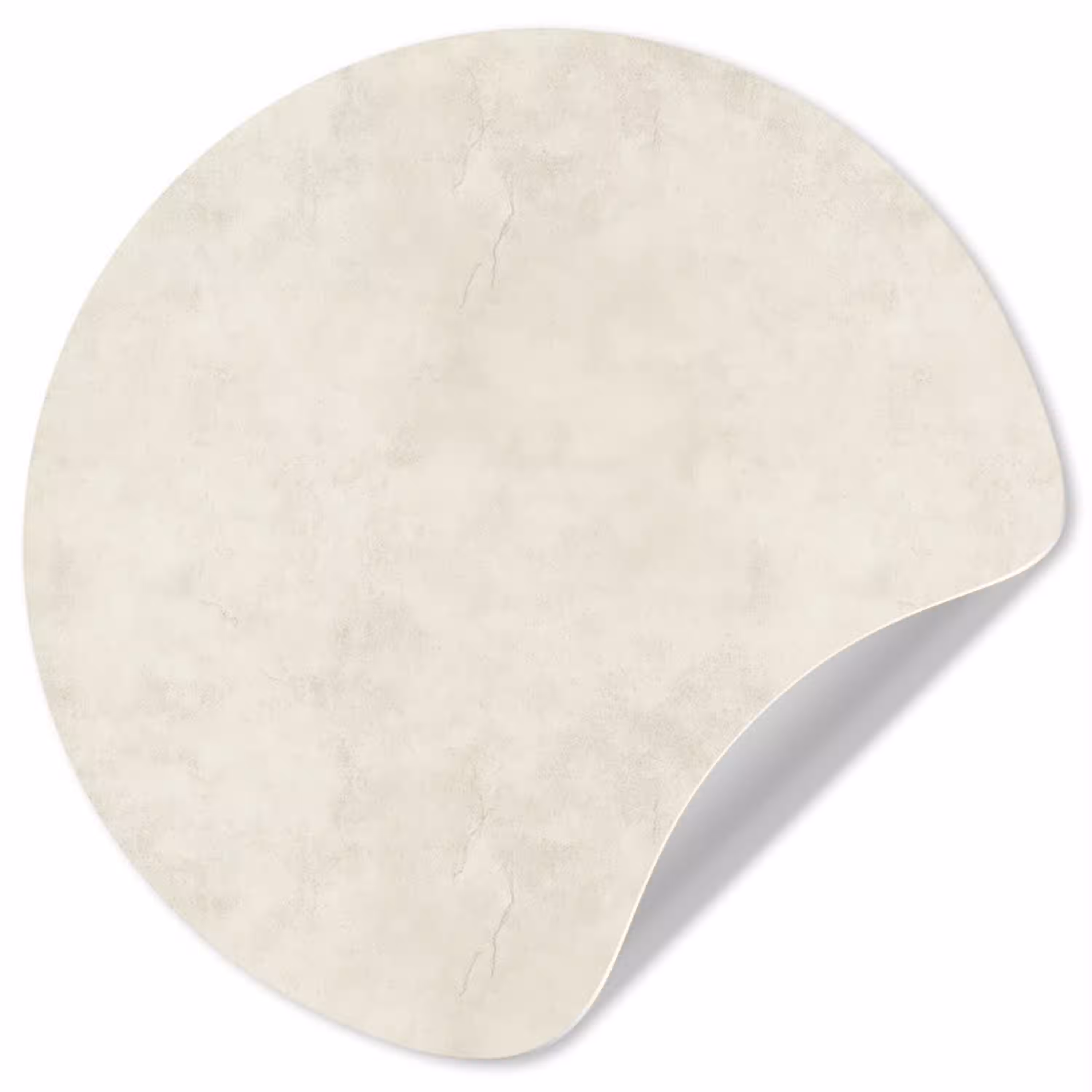 Crème - Egaal - Beton Wandcirkel behangsticker klein 186 -3d
