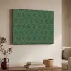 Geometrisch - Patroon - Groen Textielframe zwart klein 947 -sfeer3