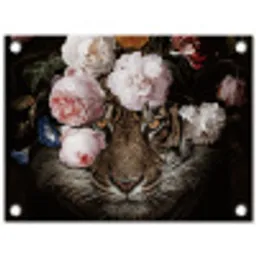 Bloemen - Jan Davidsz de Heem - Tijger - Schilderij - Stilleven - Oude meesters tuinposter los doek klein -3d