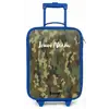 Groene camouflage met zandkleur Kinderkoffer - Blauw klein -zz3dotto