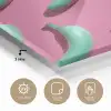Bananen - Patroon - Blauw - Roze plexiglas 5mm klein -sfeer2