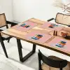 Boeken - Stapel - Kleurrijk Placemat vinyl groot -zzsfeer4_Kitchenyeah-website
