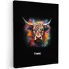 Schotse hooglander als graffiti art canvas 2cm klein -z3d