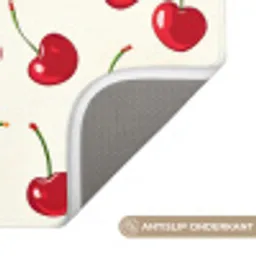 Kersen - Minimalistisch - Rood Badmat klein 997 -USP_AntislipNL