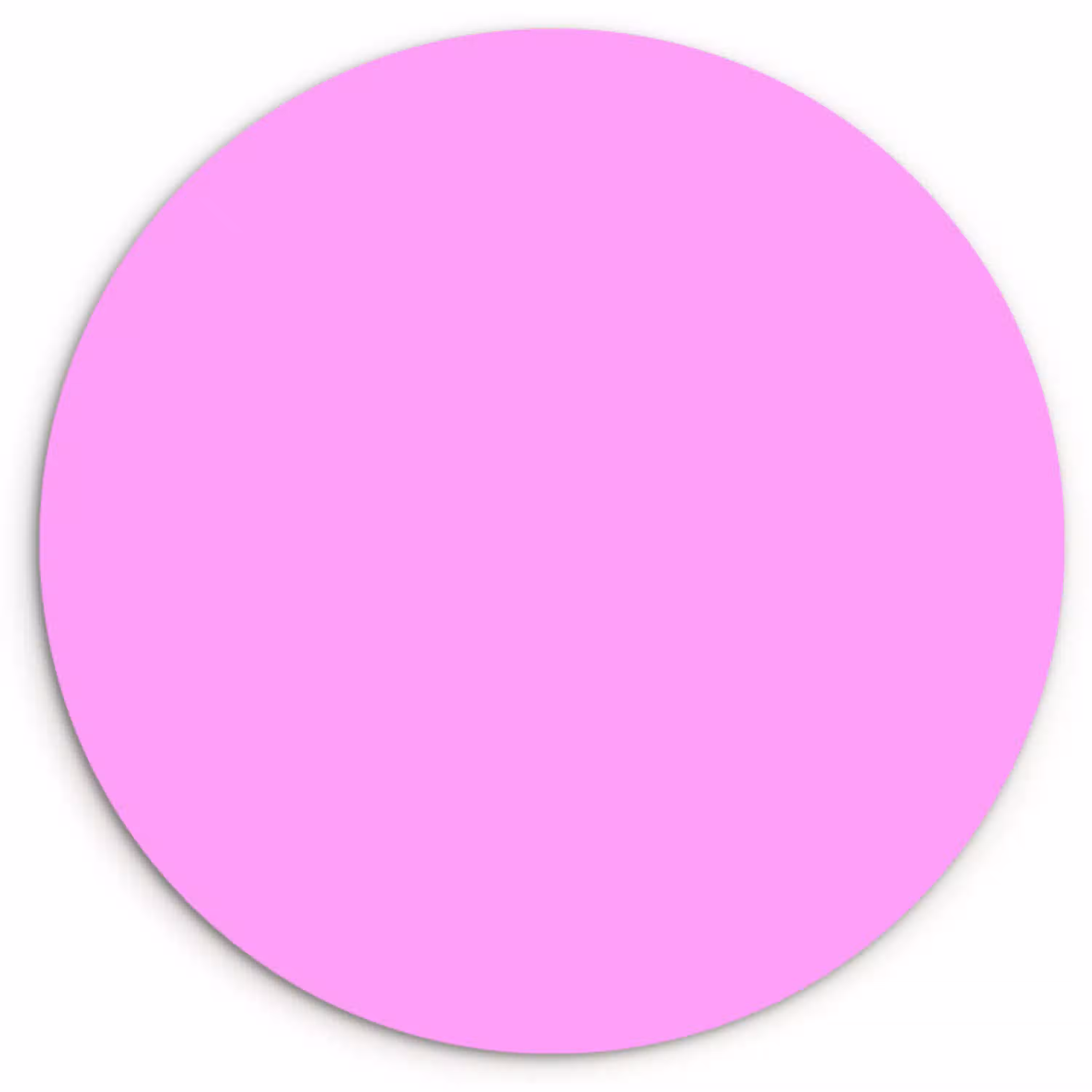 Soft - Lavender - Roze Wandcirkel kunststof plaat 5mm dik klein 188 -3d