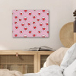 Hartjes - Patroon - Rood PET vilt klein 837 -sfeer3
