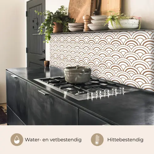 Klassiek - Motief - Terracotta keuken achterwand 2 middel 871 -usp_NL