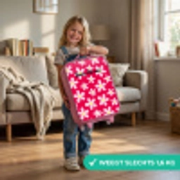 Madeliefjesmania hotpink Kinderkoffer - Roze klein -sfeer2_NL