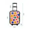 Vrolijk Smiley-patroon Kinderkoffer - Zwart klein -productfoto_formaten