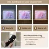 Paars - Dahlia - Dromerig Light Box met batterij (Wandlamp) middel -USP_lichtkleurNL