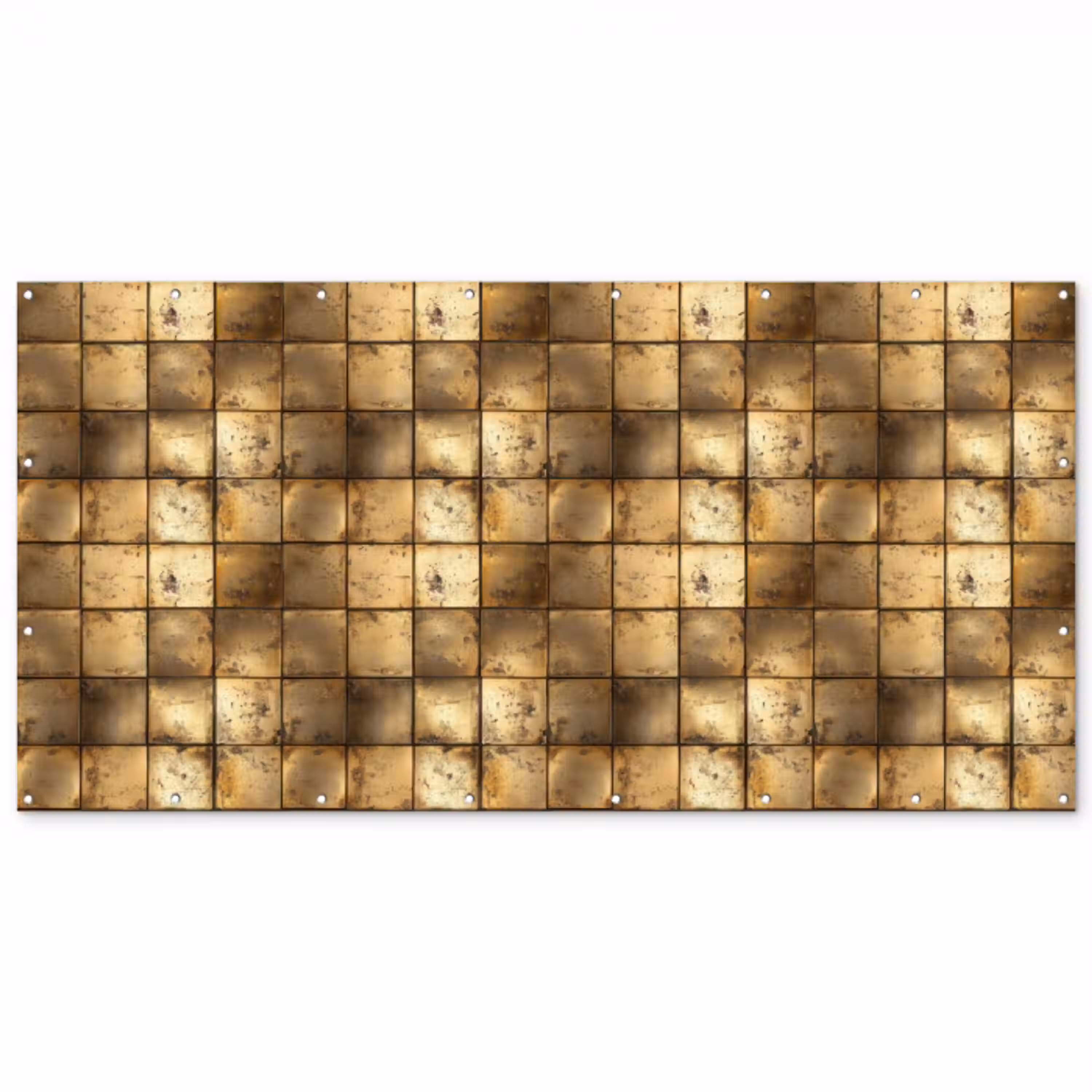 Geometrisch - Tegels - Goud Balkonbeschermer Duitsland klein 596 -zz_3d