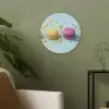 Macarons - Kleurrijk - Pastel Akoestische PET Vilt - Rond klein -sfeer2