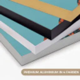 Vrouw - Blauw - Vlinder - Bloemen - Aesthetic Textielframe zwart klein -USP_kleurenDE