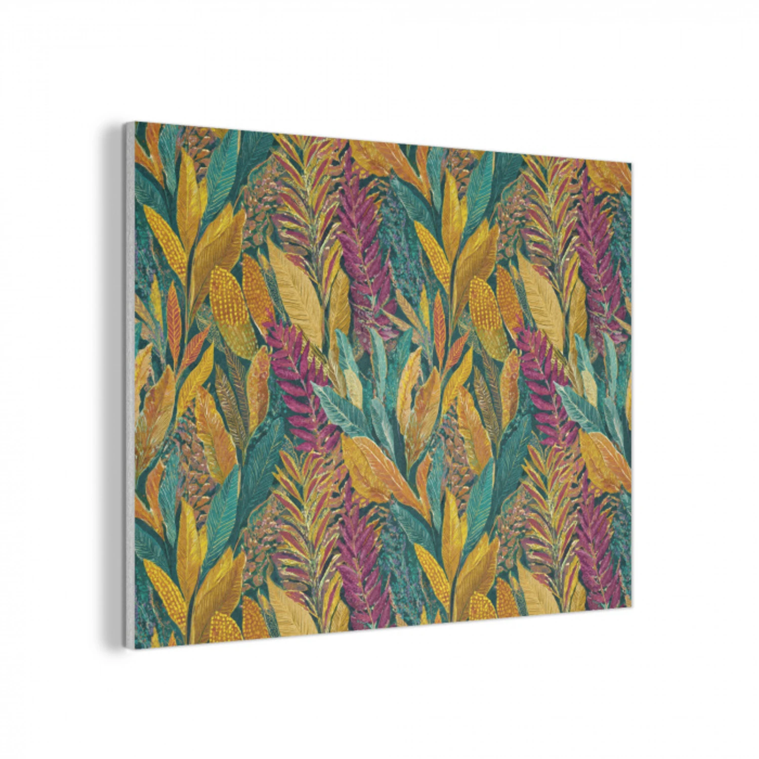 Tropische - Botanisch - Patroon - Kleurrijk - Exotisch PET vilt klein 837 -3d