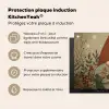 Kerstgnome - Konijntjes - Kleurrijk Inductie beschermer vinyl 3mm middel -zzzzzzusp-haakje_FR