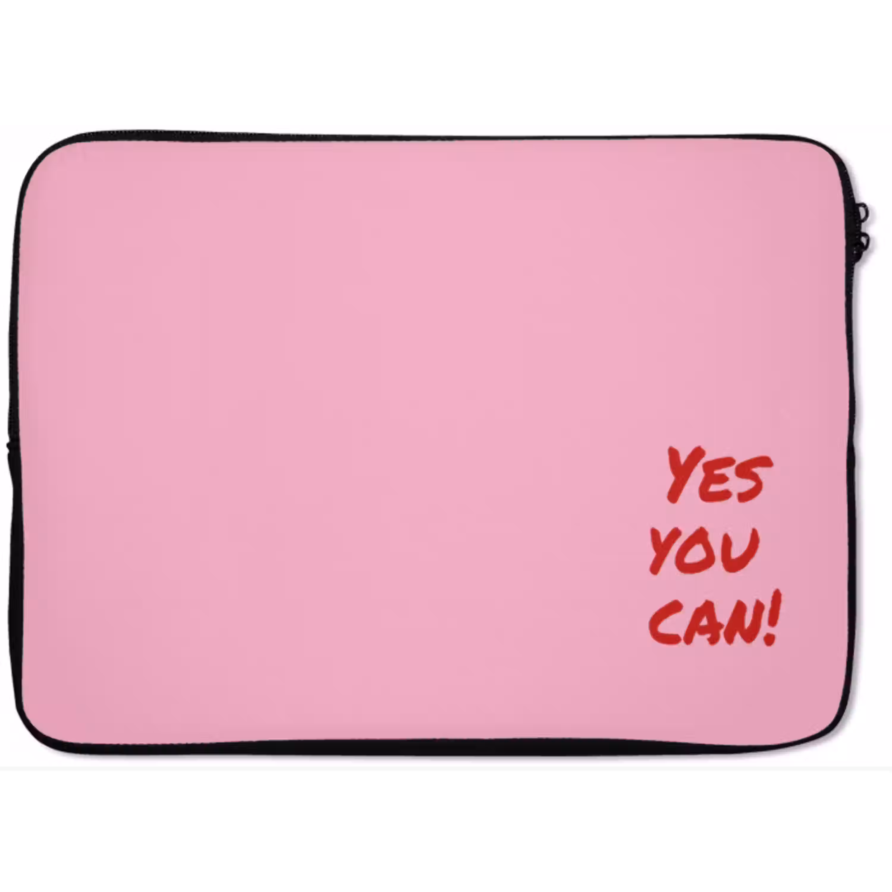 Yes you can do it - Rood - Roze laptophoes neopreen klein -zkaufland3dotto