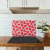 Appels - Rood - Stippen keuken achterwand spatscherm klein 900 -sfeer2