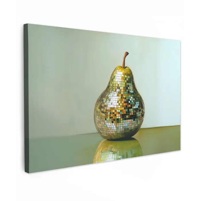 Fruit - Disco - Art - Glitter canvas 2cm klein -z3d