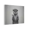Otter - Wc-borstel - Bril - Zwart - Wit PET vilt klein -3d