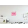 Tekst - Modern - Roze textielposter latten blank klein -kinderkamer