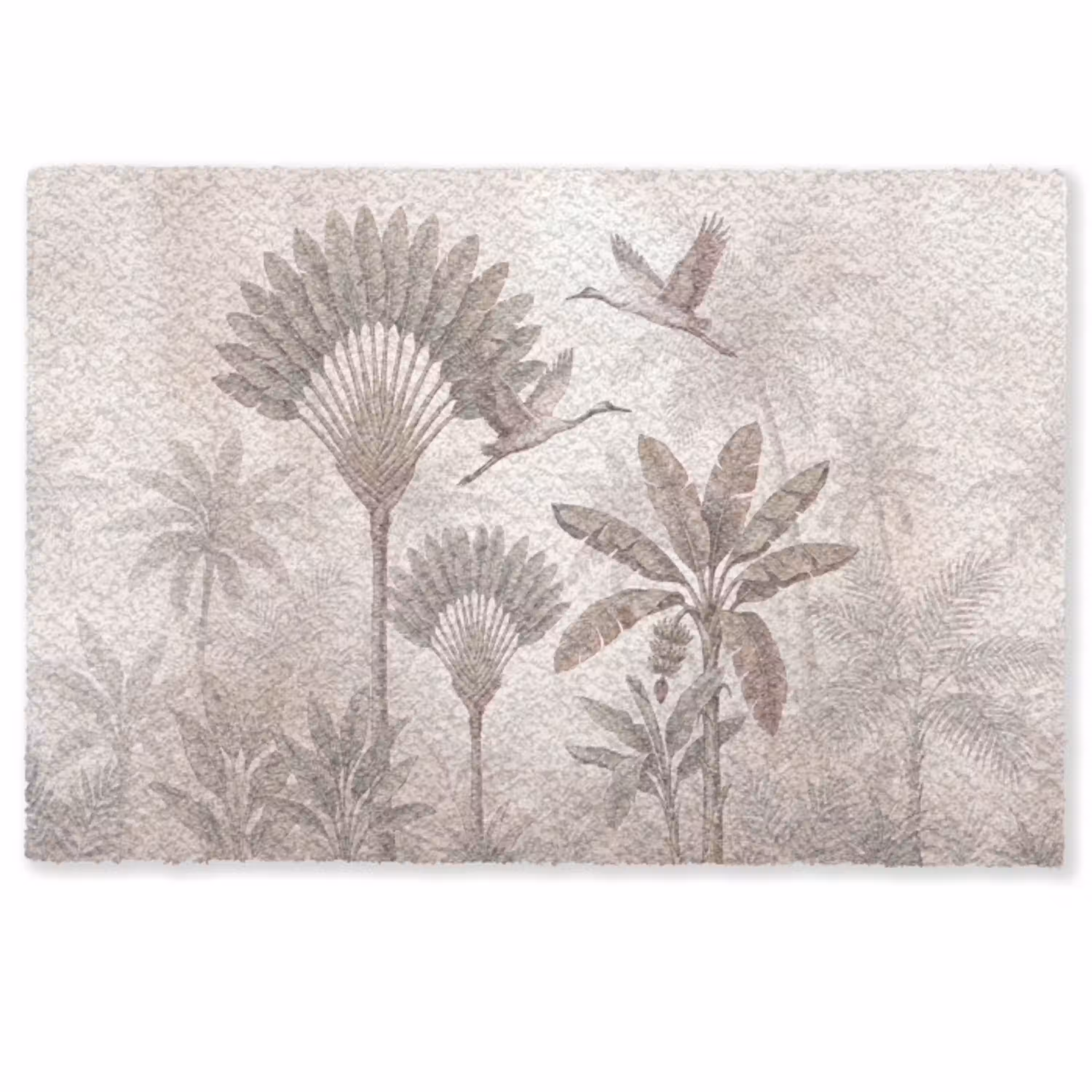 Vogel - Tropisch - Jungle - Natuur - Beige Deurmat klein -zkaufland3d