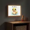 Eendje - Badeend - Geel Light Box met batterij (Wandlamp kind) middel -sfeer5_kind