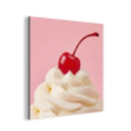 Kers - Slagroom - Roze aluminium wit klein -3d
