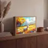 Schaap - Weide - Bloemen Light Box met batterij (Wandlamp) middel -sfeer2