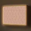 Zalmroze - Patroon - Geometrisch Light Box met batterij (Wandlamp) middel 907 -z3d_website