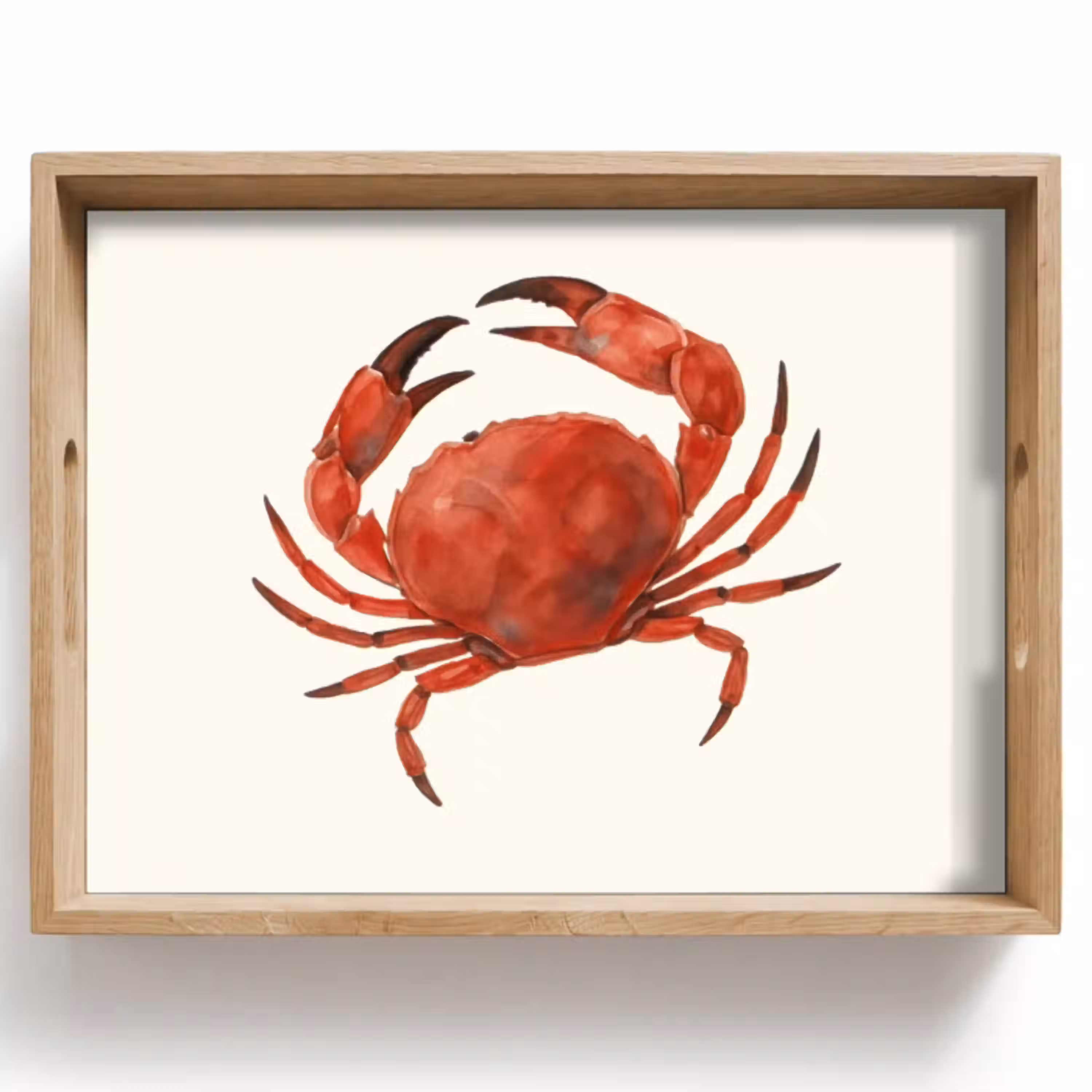 Krab - Felrood - Poten Dienblad Rechthoek middel -z3d_shopping