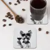 Hondje - Wijnglas - Zonnebril - Enthousiast onderzetter kurk middel -sfeer2