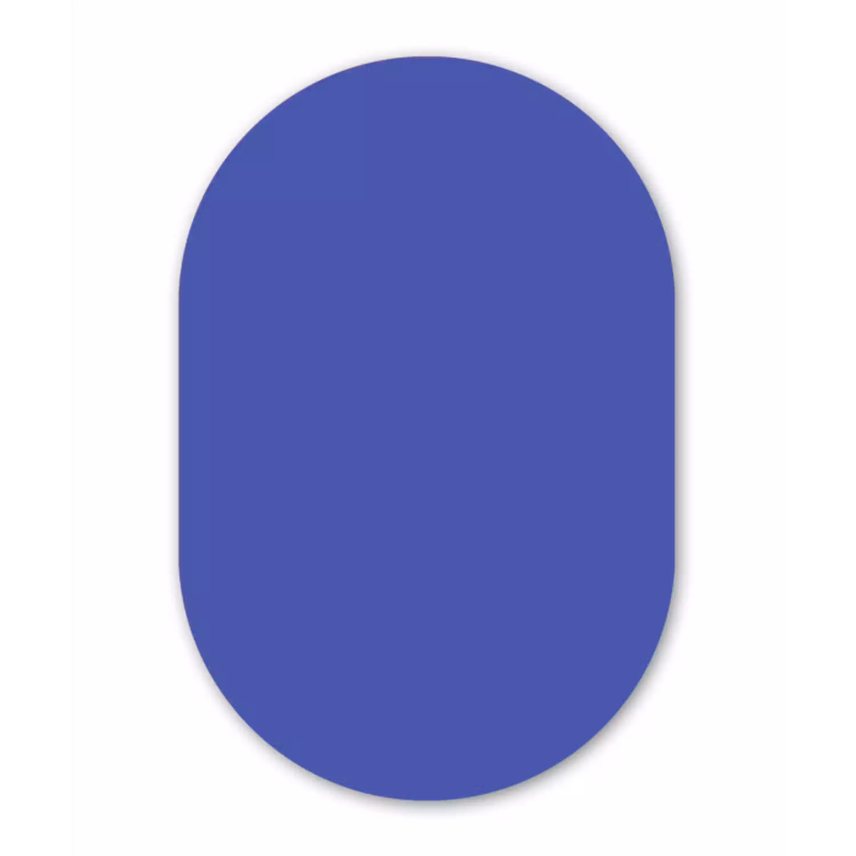 Chinese - Blue - Blauw Wandcirkel Ovaal Aluminium middel 839 -3d