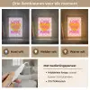 Valentijn - Love - Roze - Oranje Light Box met kabel (Tafellamp) klein -USP_lichtkleurNL