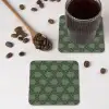 Patroon - Groen - Geometrisch onderzetter kurk middel 366 -sfeer2