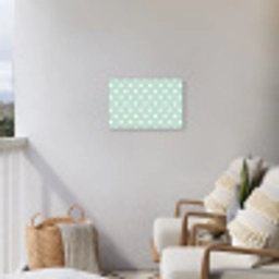 Klassiek - Polka - Groen Tuinposter op houten frame 2 cm dik klein 845 -sfeer1