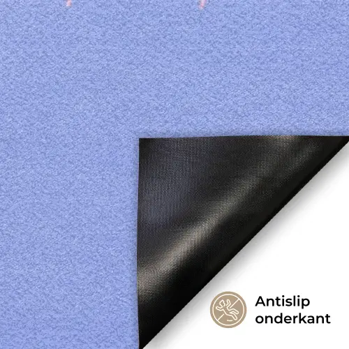 Mok - Koffie - Vrouw - Paars Deurmat klein -antislip_NL