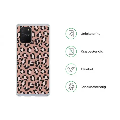 Terracottakleur - Onregelmatig - Luipaard Telefoonhoesje Samsung Galaxy S10 Lite klein 364 -specsS10Lite