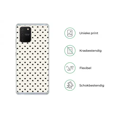 Vet - Liefde - Wit - Zwart Telefoonhoesje Samsung Galaxy S10 Lite klein 364 -specsS10Lite