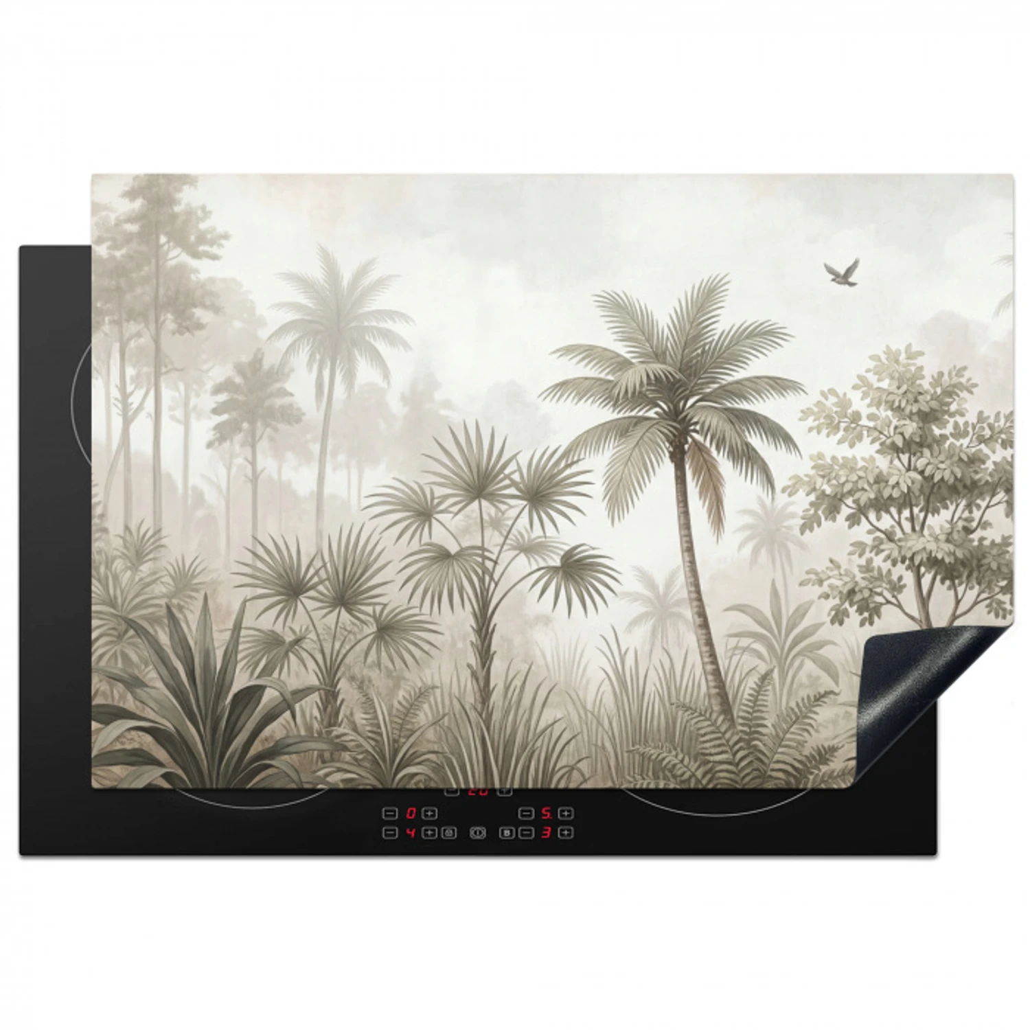 Jungle - Palmbomen - Natuur Inductie beschermer vinyl 3mm klein -3d