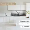 Hert - Mistig - Zwart - Wit keuken achterwand 2 middel -sfeer4_DE