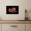 Watermeloen - Zwart - Water - Fruit - Meloen KitchenYeah - Keuken - Canvas klein -sfeer2
