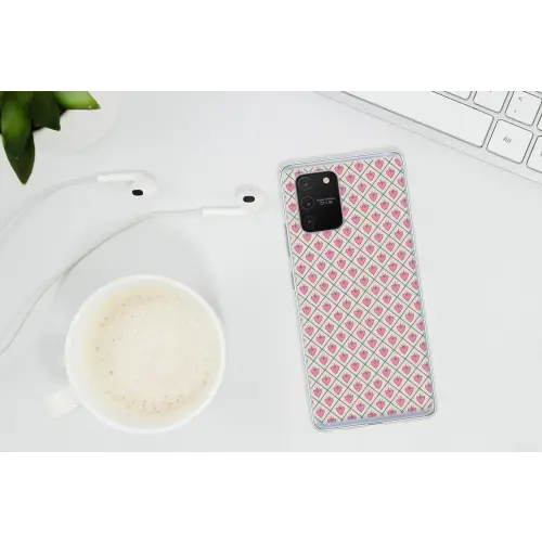 Retro - Ruit - Hartjes - Patroon Telefoonhoesje Samsung Galaxy S10 Lite klein 364 -oordopS10Lite