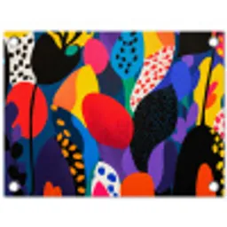 Bloemen - Bladeren - Abstract - Rood tuinposter los doek klein -3d