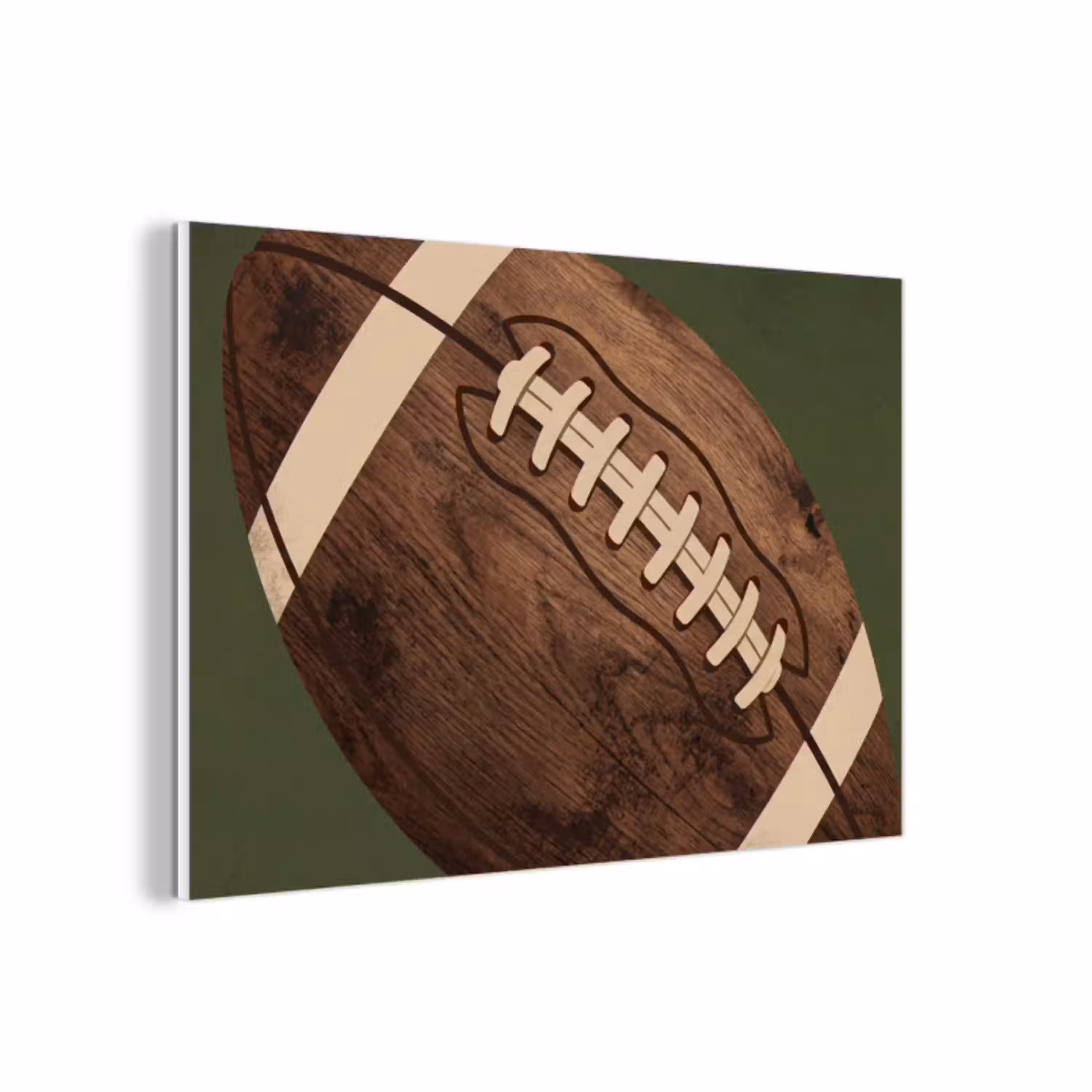 Football - Hout - Sport - Groen forex 5mm xxl -3d