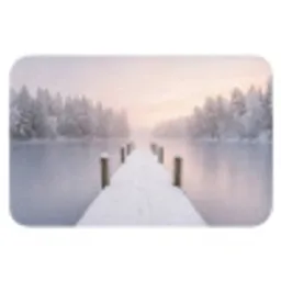 Steiger - Meer - Mist - Winter - Serene Badmat klein -3d