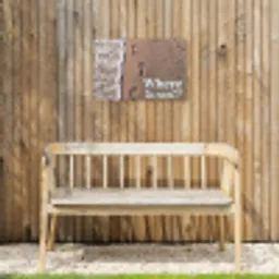 Where to next - Strand - Voetstappen Tuinposter op houten frame 2 cm dik klein -sfeer4