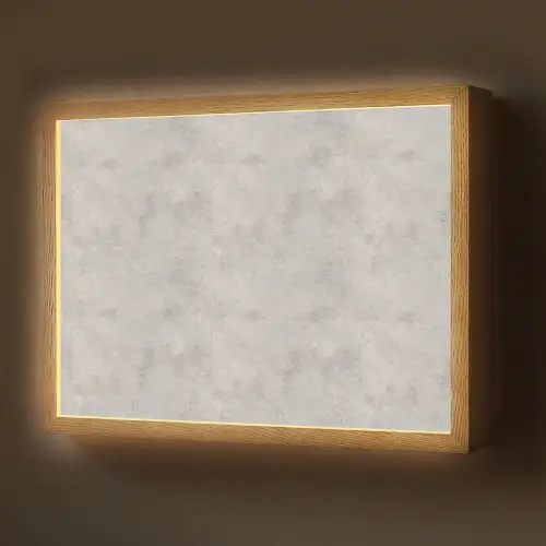 Grijs - Beton - Industrieel Light Box met batterij (Wandlamp) middel 907 -z3d_website
