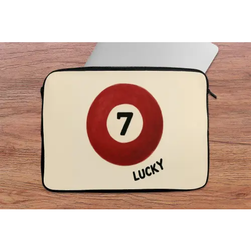 Cirkel - Zeven - Lucky - Rood laptophoes neopreen klein -tafel
