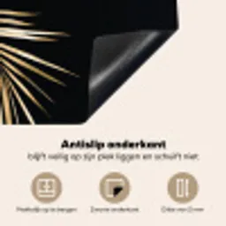 Gouden Elegantie van de Tropen Inductie beschermer vinyl 3mm middel -sfeer4